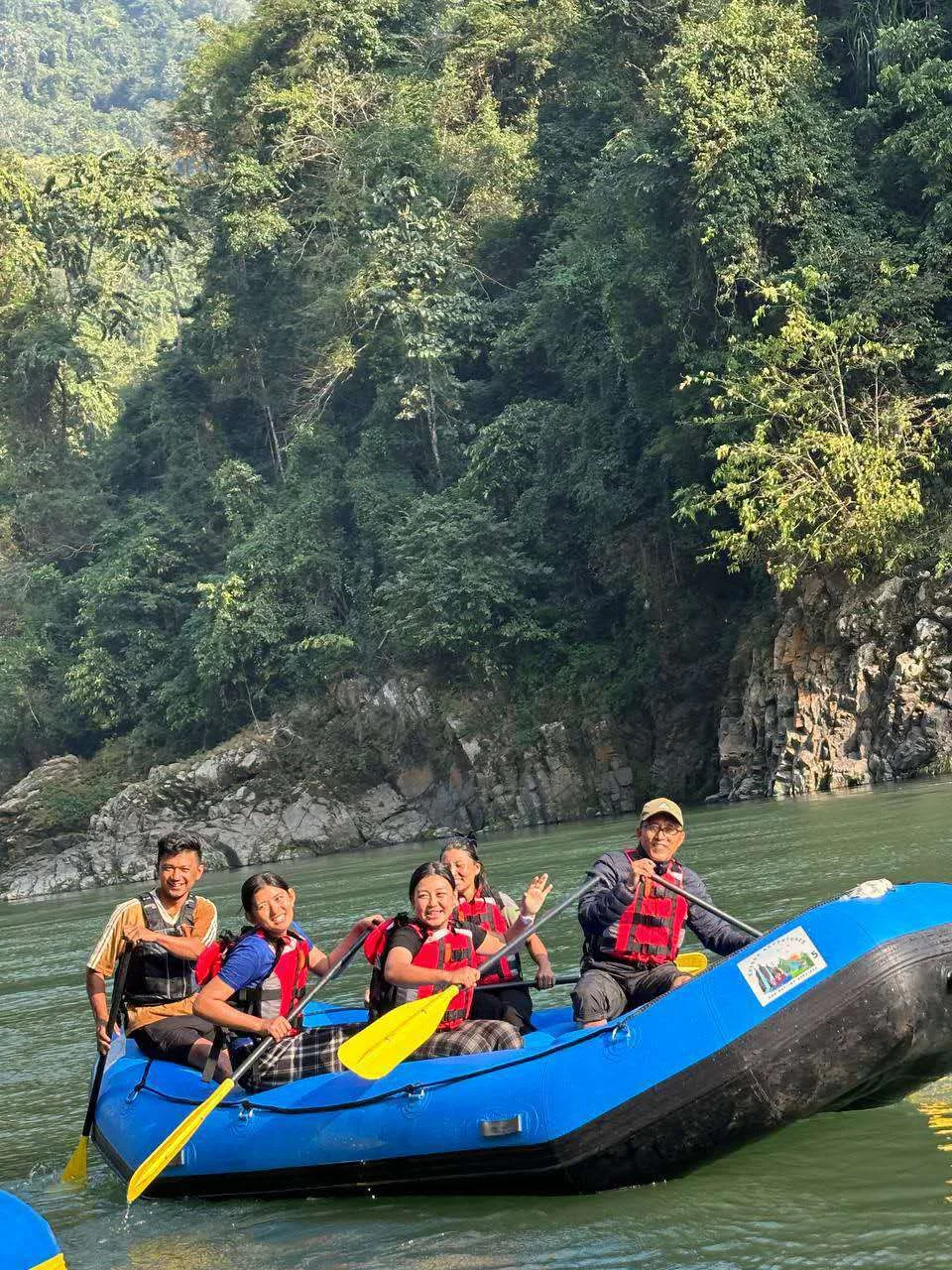 White water rafting on Mangde Chhu river near Panbang